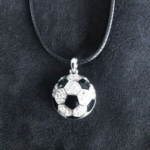 Sparkling Soccer Ball Necklace